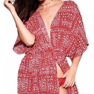[Victoria Secret] Red & White  Heart Robe - OSFM